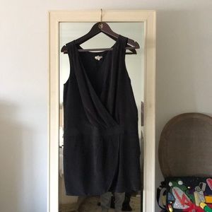 J Crew Black silk cocktail dress